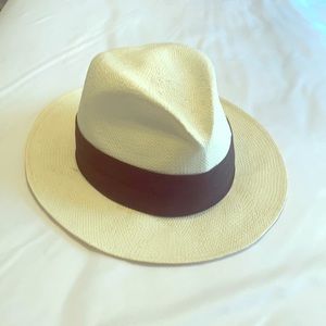 Ivory Dorfman Pacific Panama Hat with black band